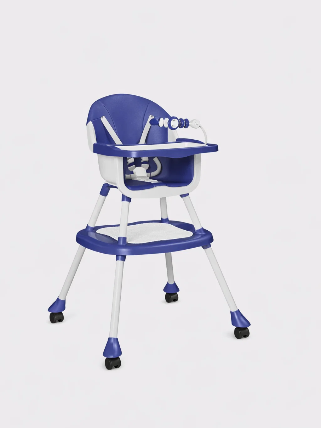 Детский стул для кормления+шезлонг+съёмный стол+мягкая подушка+ремни безопасности+корзина