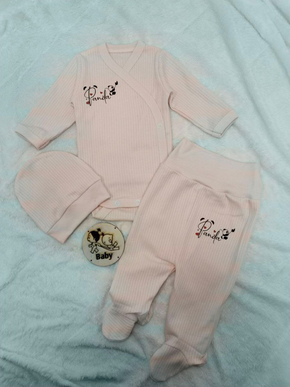 Комплект одежды TAKRO 1, размер 1-2 мес, коралловый — фото 1