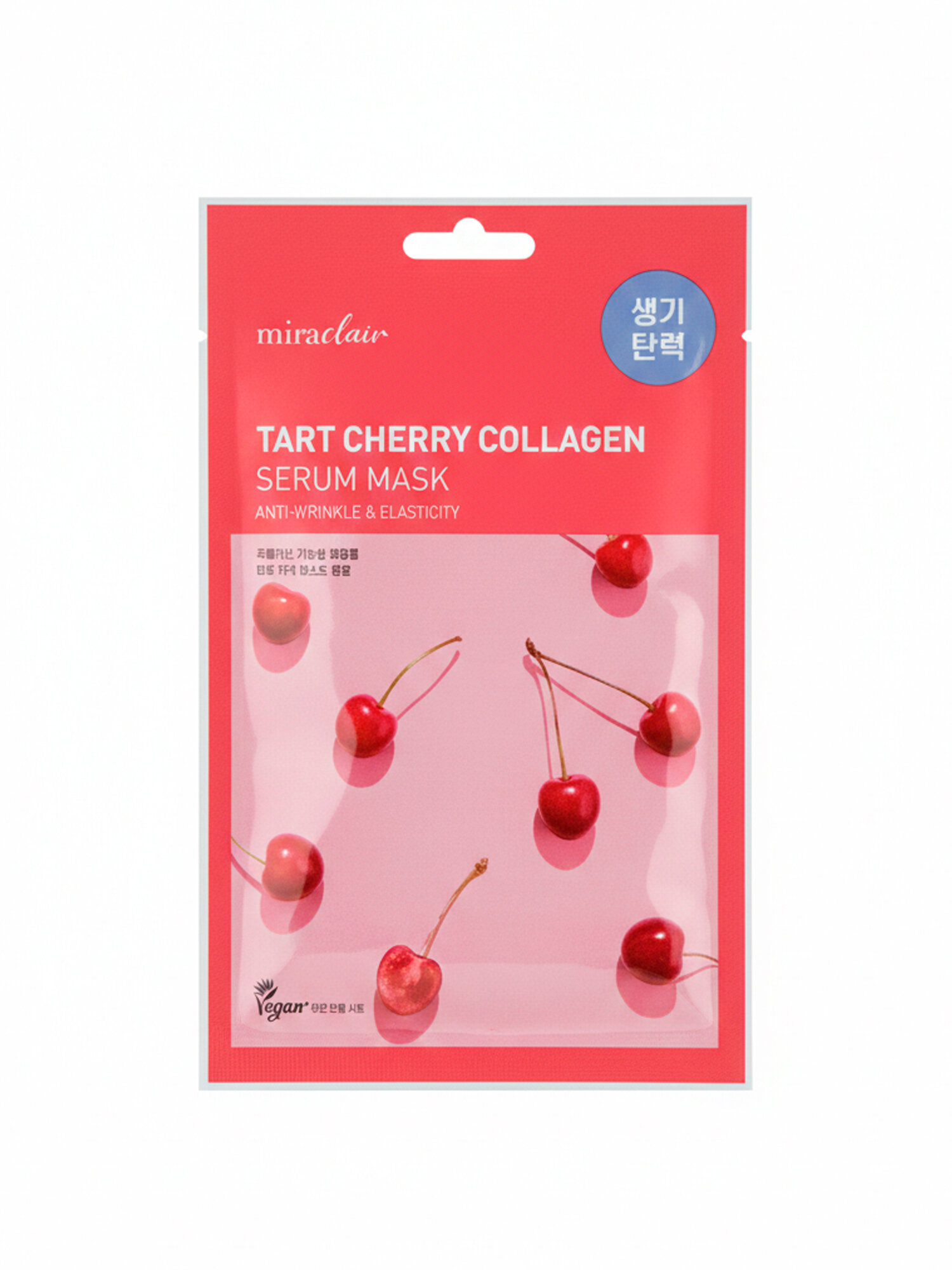 Маска для лица Miraclair "Tart Cherry", с коллагеном, омолаживающая, 23г