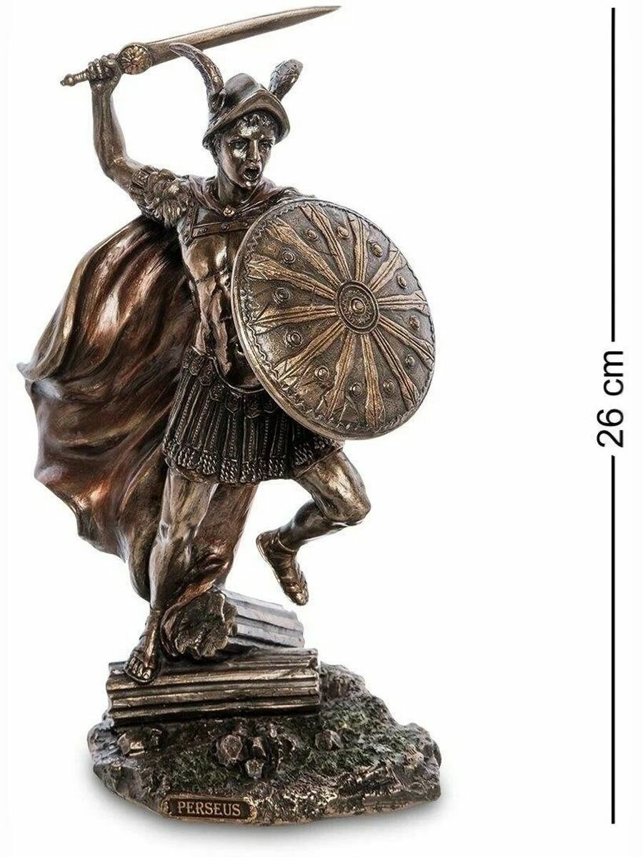 Статуэтка Персей, размер 26*14*12см, материал полистоун, цвет бронзовый — фото 1