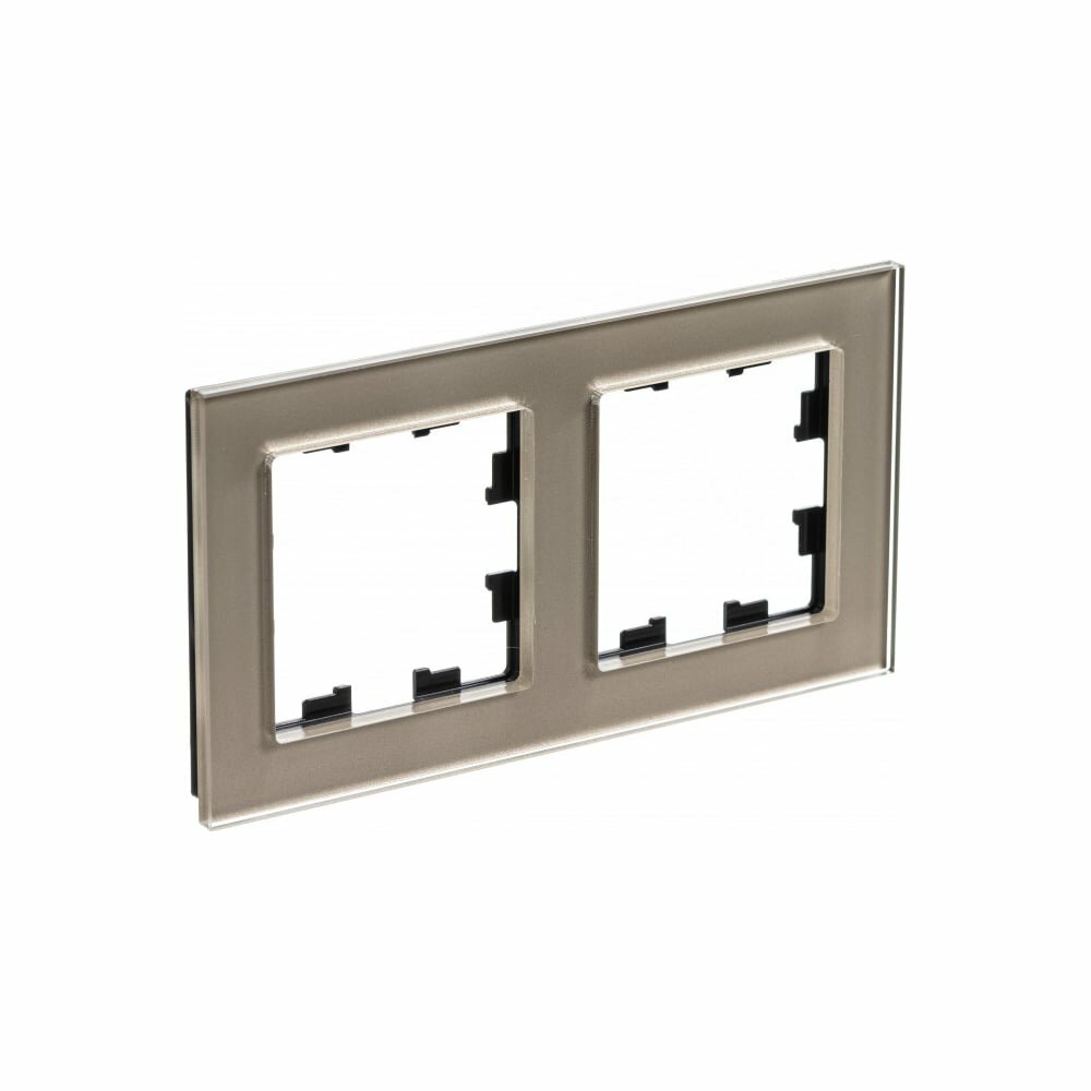Рамка Systeme Electric AtlasDesign NATURE стекло шампань 2-ая ATN320502