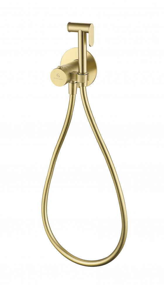Гигиенический душ GROCENBERG GB009, с термостатом, матовое золото