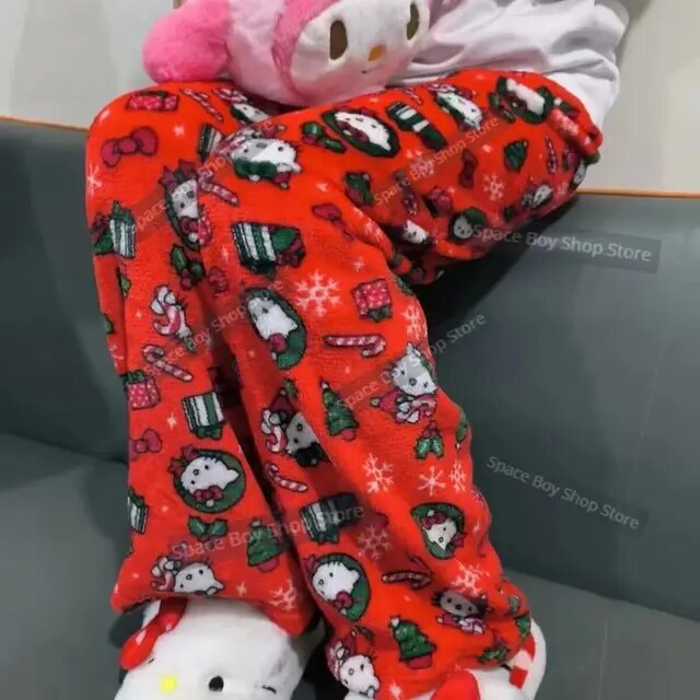 Пижама Hello Kitty в стиле аниме, посвященная проблеме 2000 года, женская пижама, пижама для пары с мультяшными персонажами, повседневная домашняя одежда. Размер: L