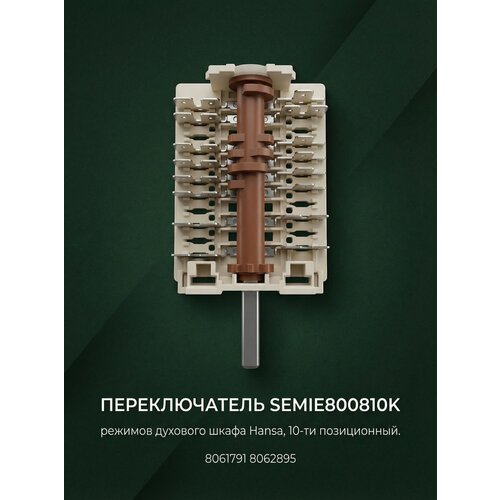 фото Переключатель мощности режимов духового шкафа hansa, 10-ть режимов переключения (9 рабочих позиций + 0 нулевой)