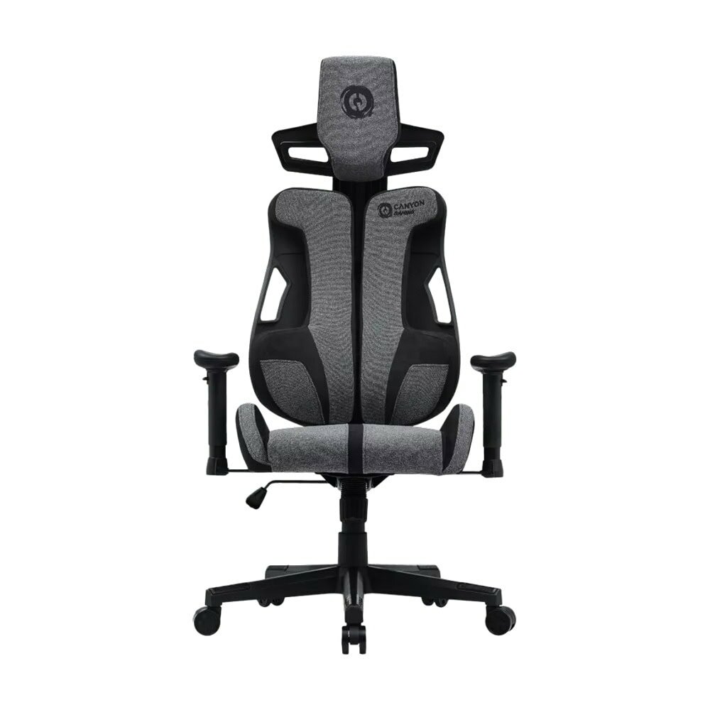 Эргономичное игровое кресло Canyon CNS-ABCH01GYB Grey/Blue для геймеров.