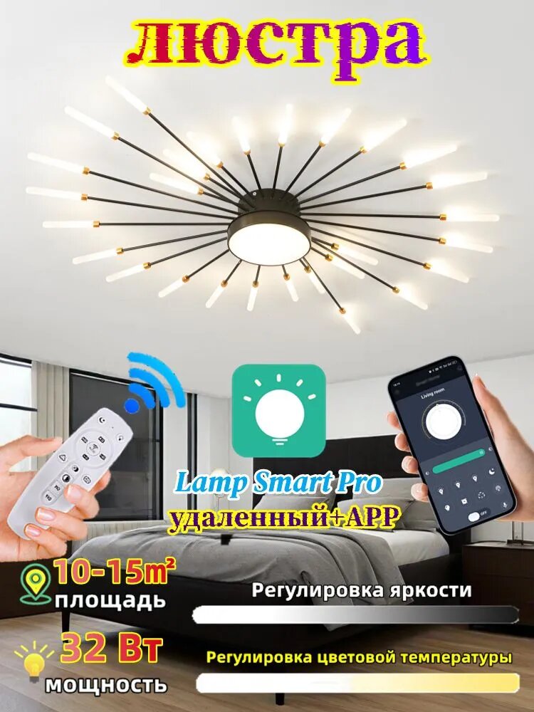 Люстра, LED — фото 1