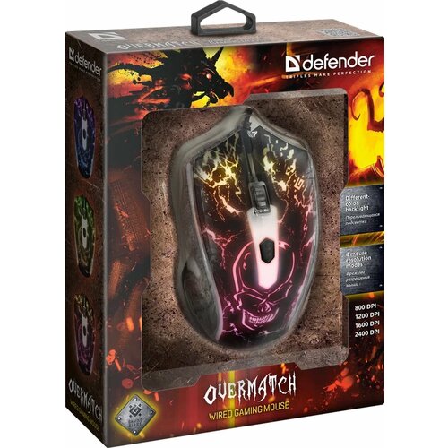 Игровая мышь Defender Overmatch GM-069, черный