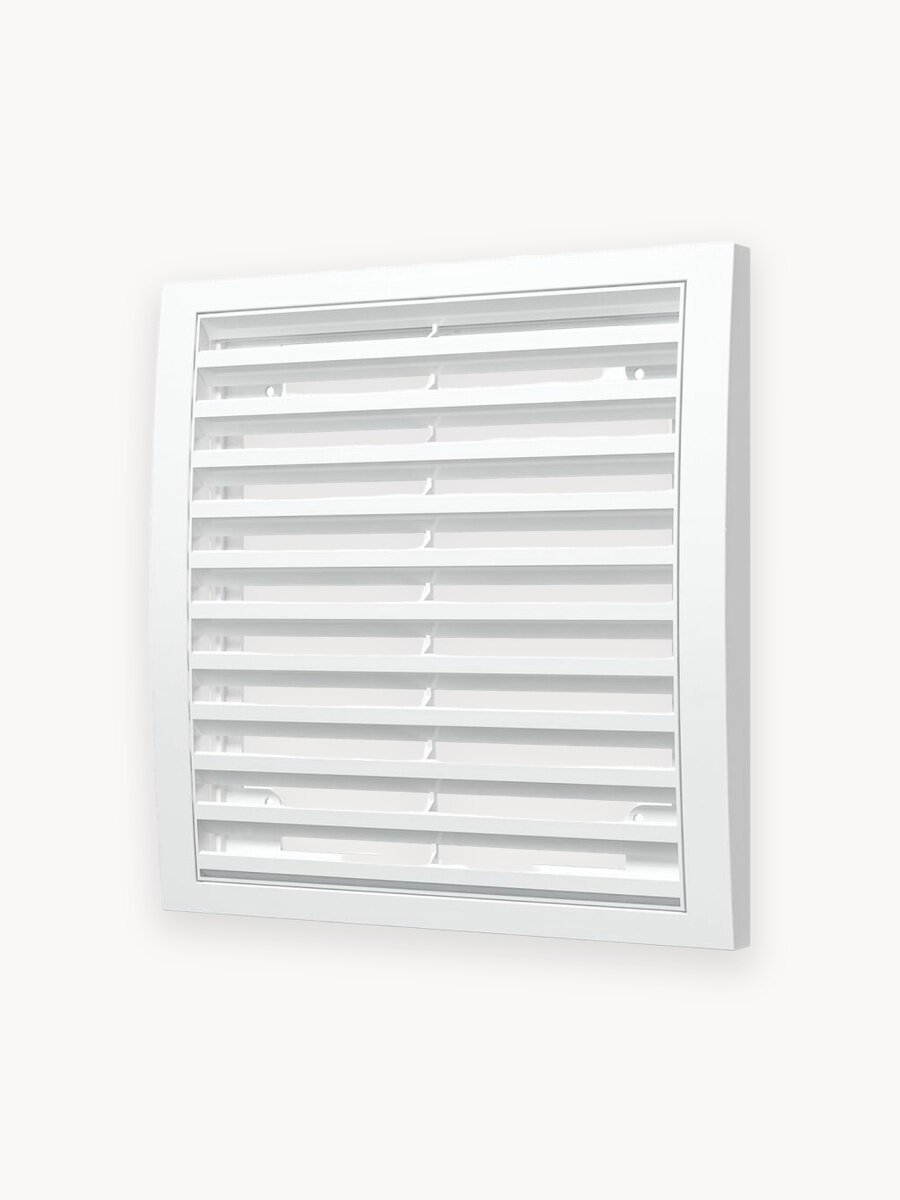 Решетка вентиляционная ERA 2020РРН разъемная, 200х200 мм, ASA пластик, белый