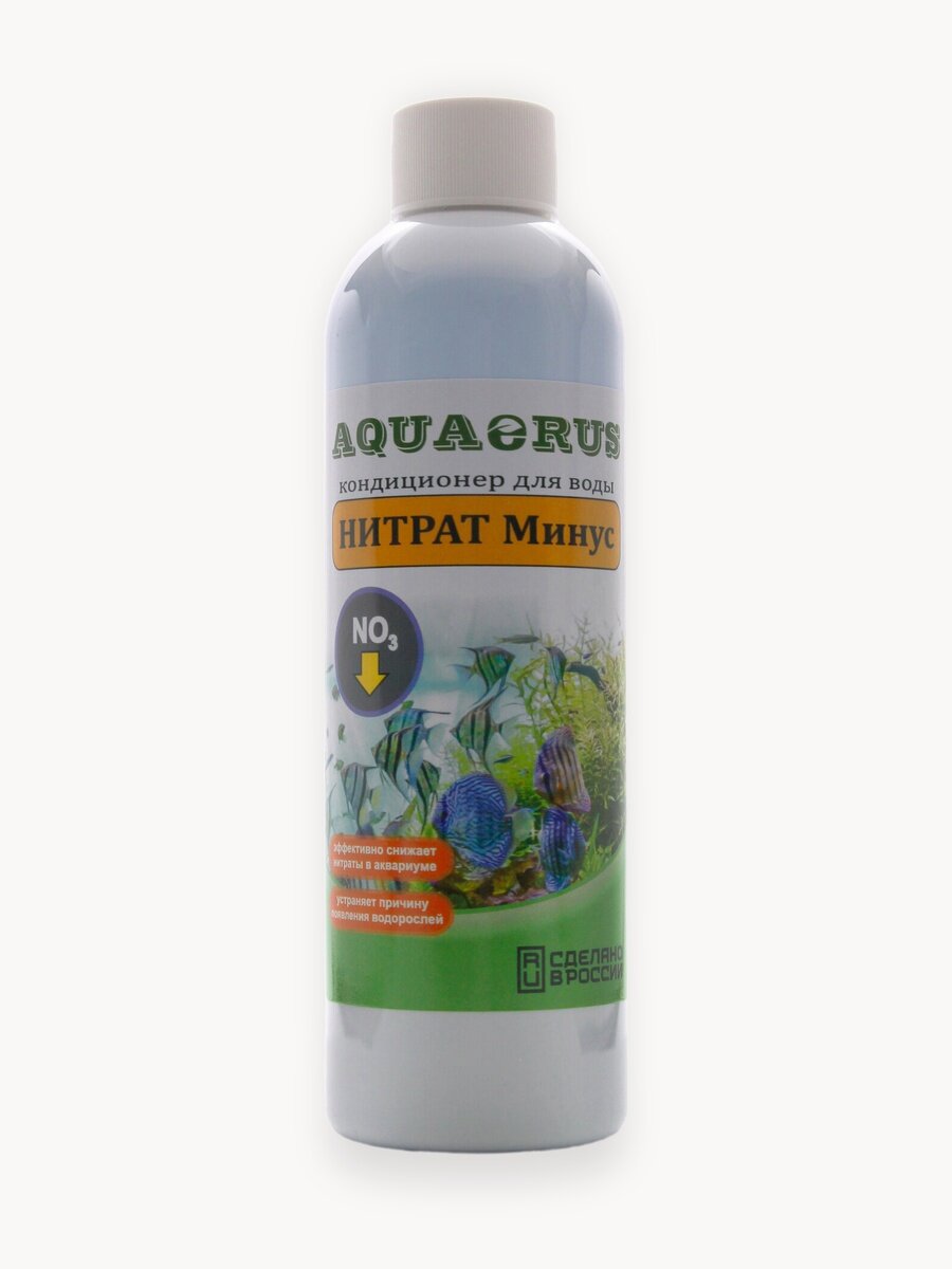 Средство для аквариума AQUAERUS "Нитрат Минус", удаление нитратов, 250 мл