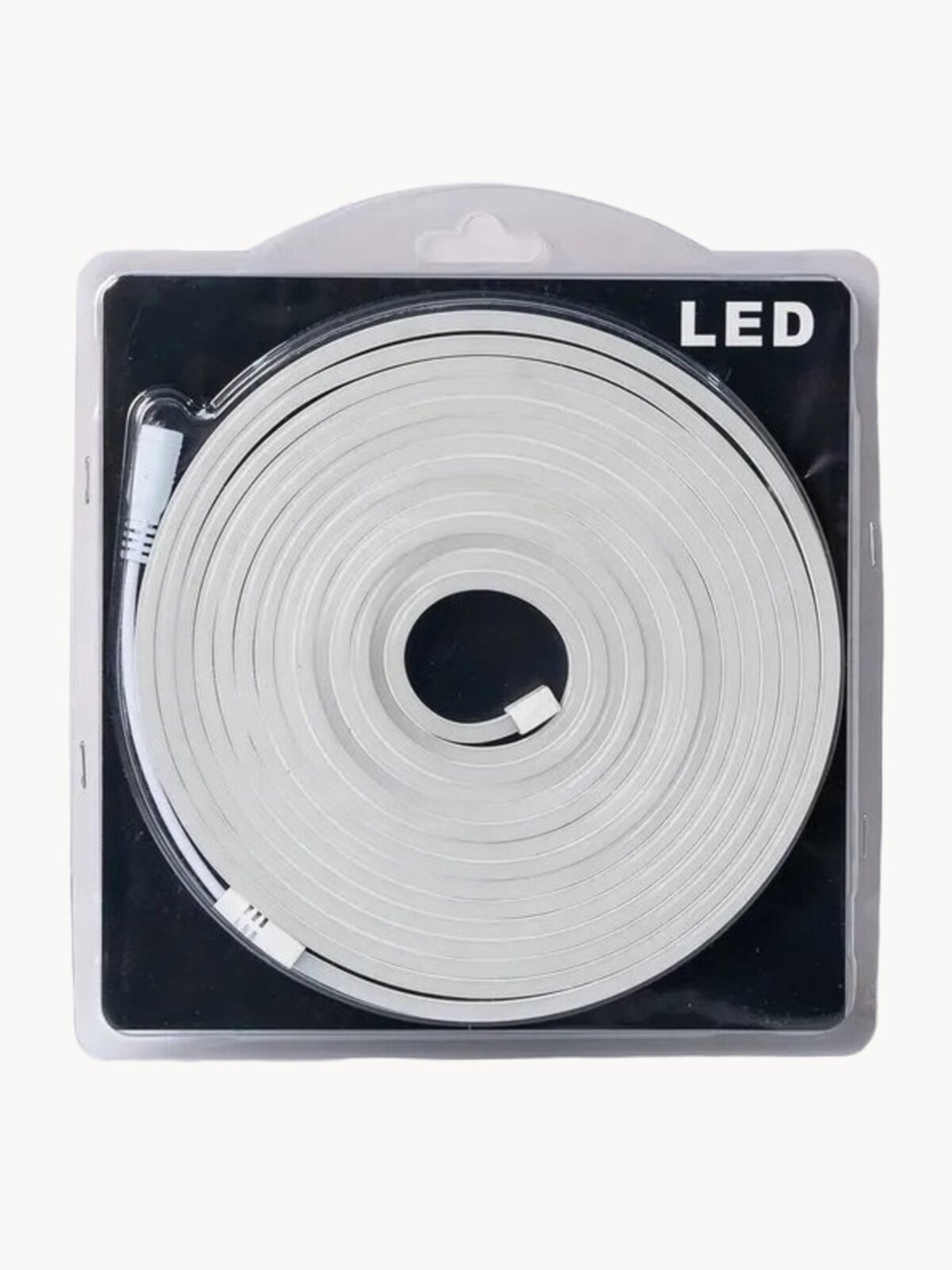 Гибкий неон, цвет холодный белый, неоновая светодиодная лента 6х12мм, 12V DC, 120 LED/m, IP 65