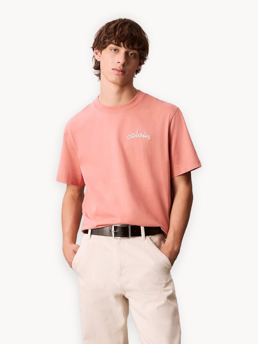 Футболка Calvin Klein Jeans, размер XL, розовый