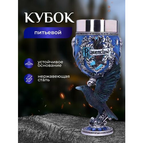 Кубок Fantasy Earth Ravenclaw нержавеющая сталь 20 см 200мл 5019₽