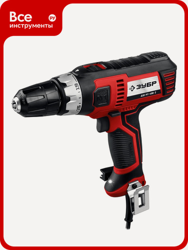 Изображение товара Сетевая дрель-шуруповерт ЗУБР 400 Вт ДШ-М1-400-2