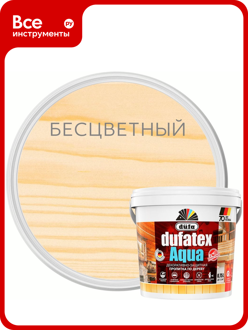 Пропитка Dufa TEX-AQUA бесцветный 0.75 л Н0000003481