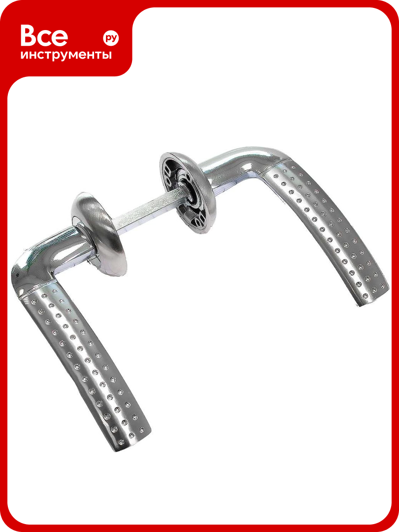 Ручка Doorlock DL Loft A19R CP/SN полированный хром/матовый никель толщина двери 60-85 мм шток 130мм 73238