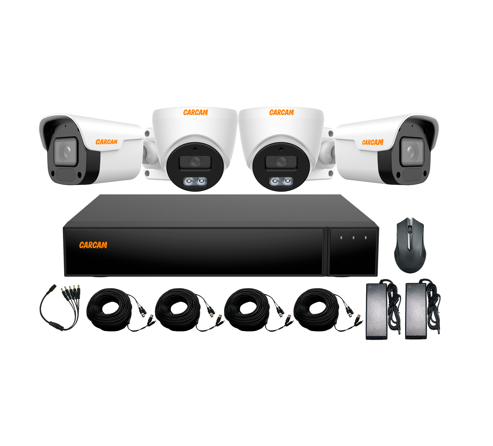Комплект видеонаблюдения CARCAM 4CH XVR Kit 2014 4 камеры 2 Мп