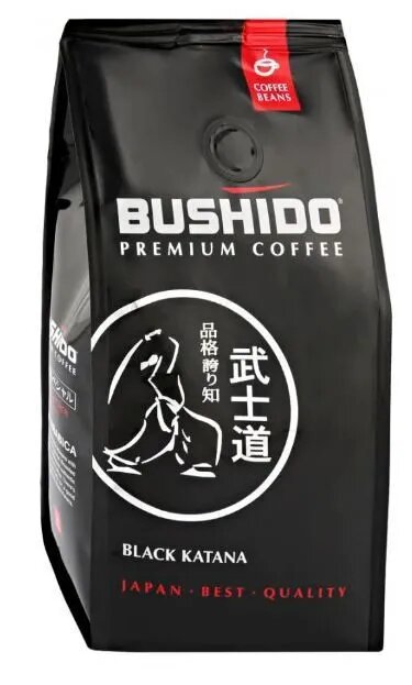 Описание Кофе в зернах Bushido Black Katana, 227 г