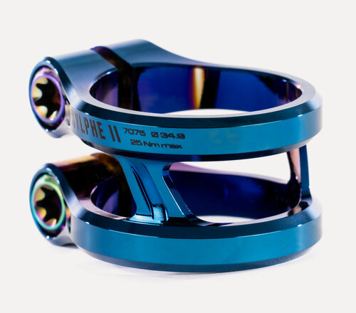 Изображение товара Зажим для трюкового самоката Ethic "Double Sylphe Clamp V2", 34.9 - Chrome Blue