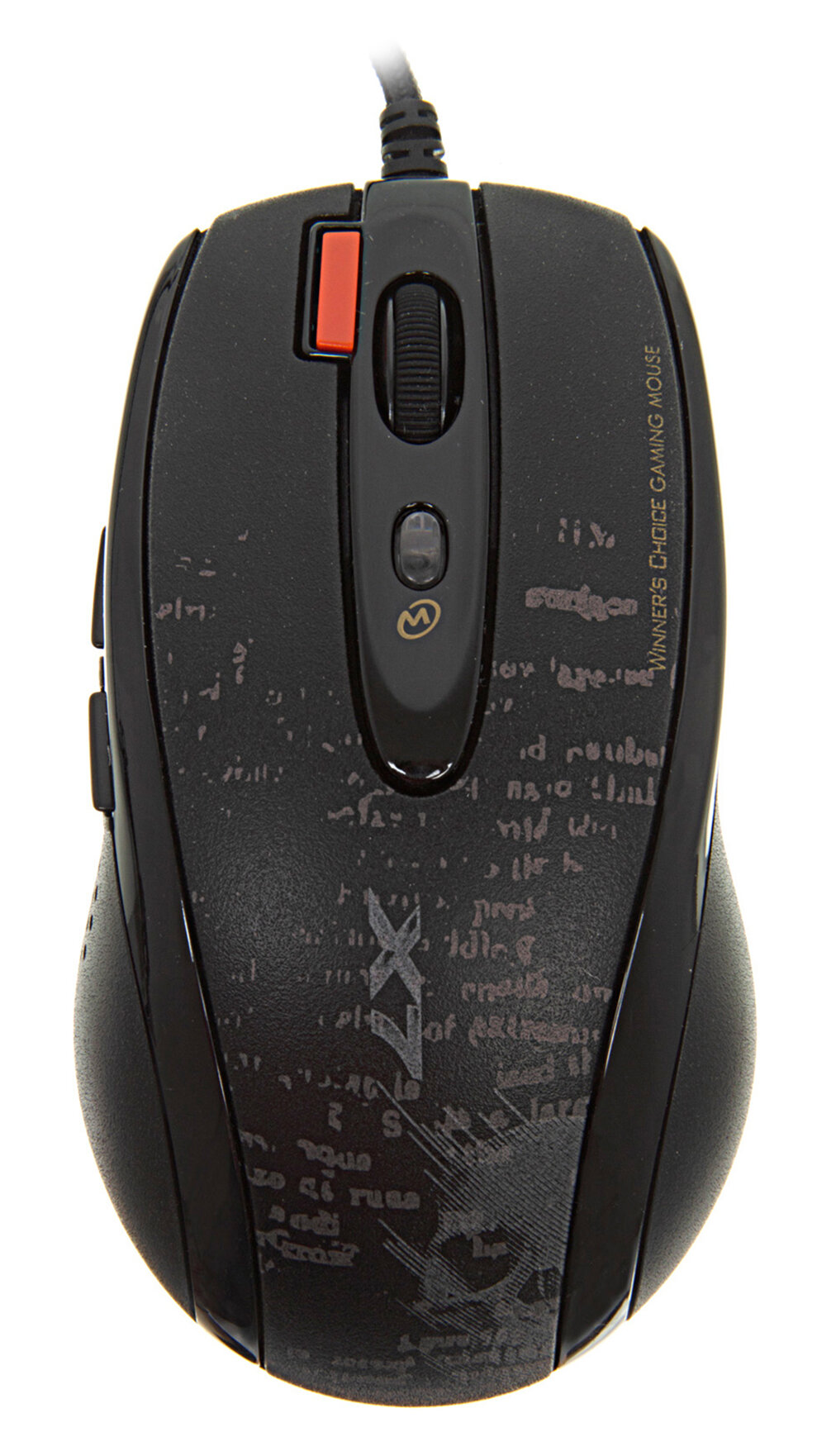 Мышь A4 V-Track F5 черный/рисунок оптическая (3000dpi) USB (6but)