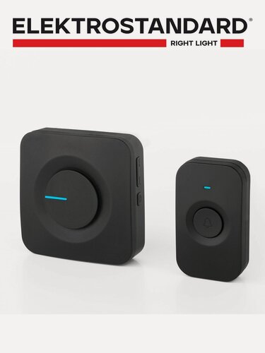 Изображение товара Звонок беспроводной (дверной) Elektrostandard DBQ23M WL 52M, цвет черный, IP44