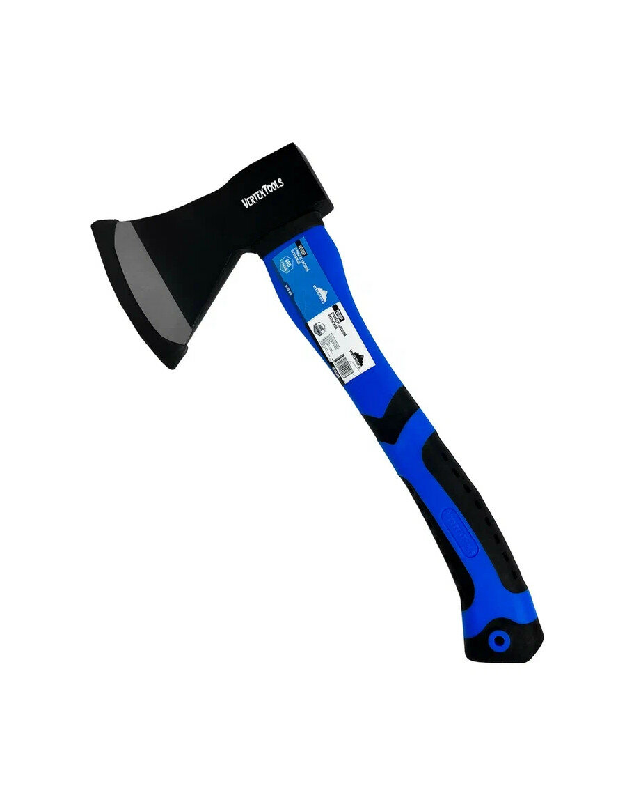 Топор VertexTools 10-35-600 фибергласовая рукоять обрезиненная синий