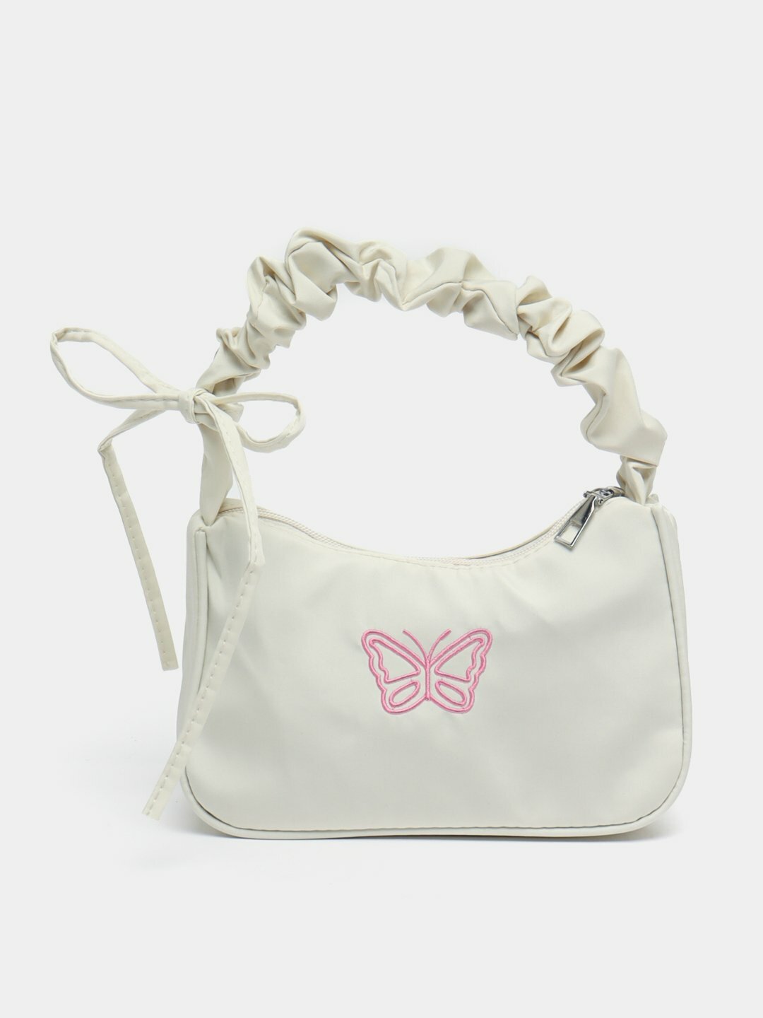 Сумка  Butterfly Baguette Bag, фактура гладкая, белый2