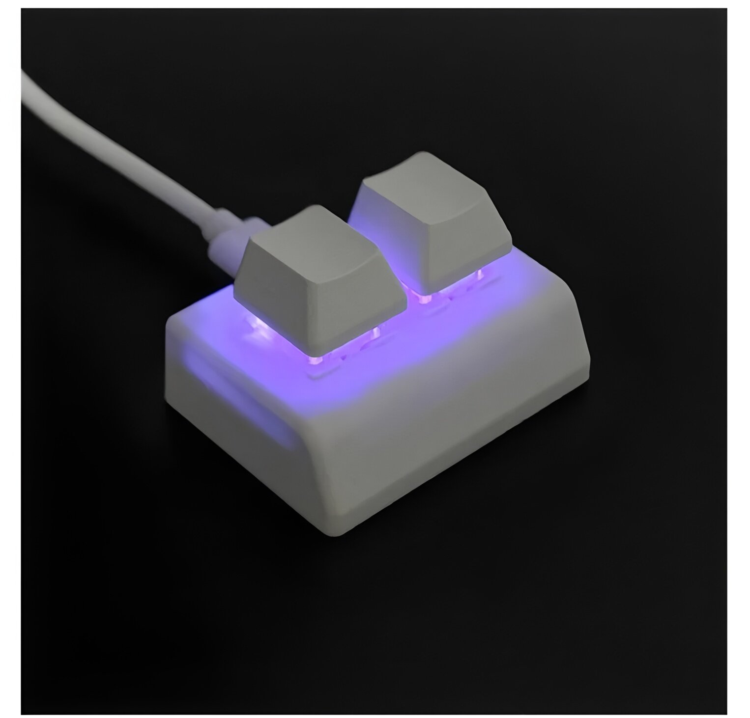 Клавиатура с 2 клавишами и макропрограммированием RGB Mini Red Switch, черная