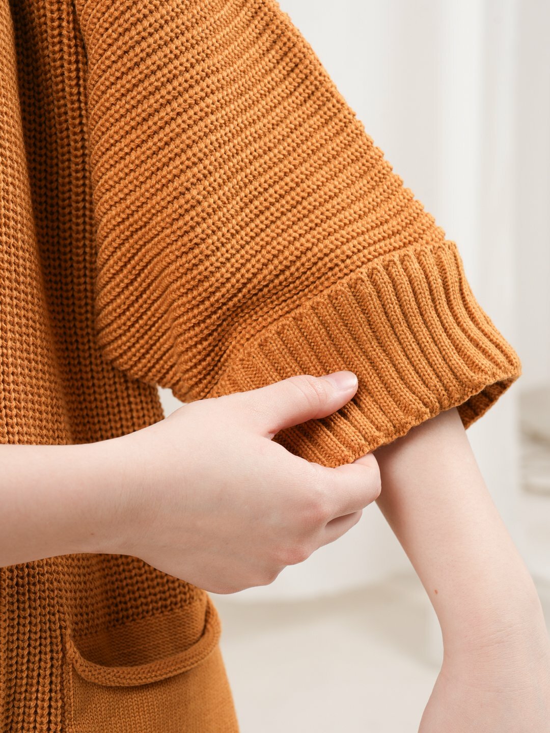 Кардиган Didov TRIKO 7003, размер 46-60, горчичный — фото 1