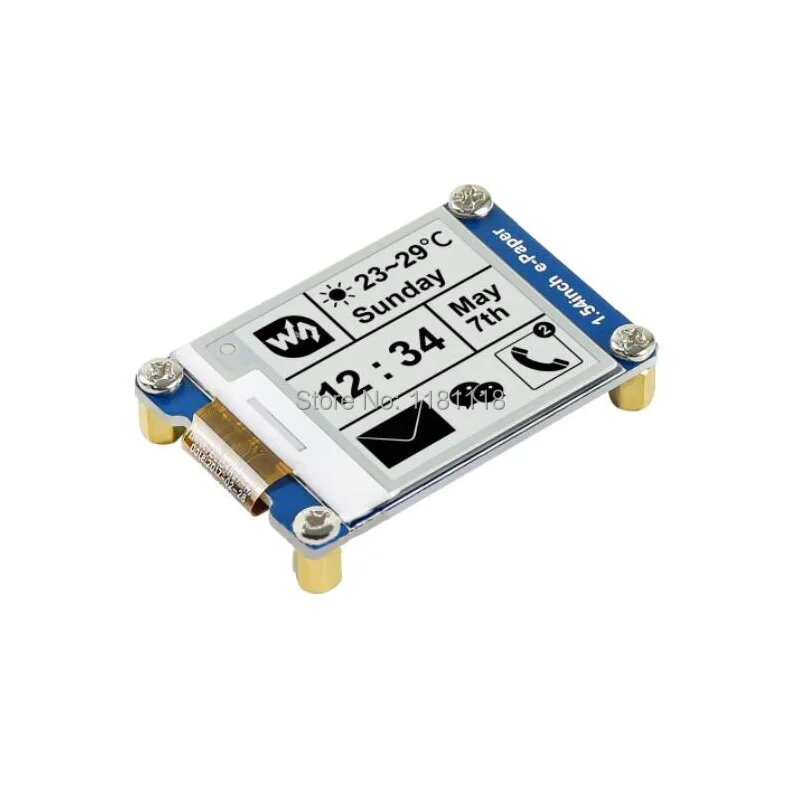 Waveshare 1.54 дюймовый E-Ink дисплей 200x200, With PCB