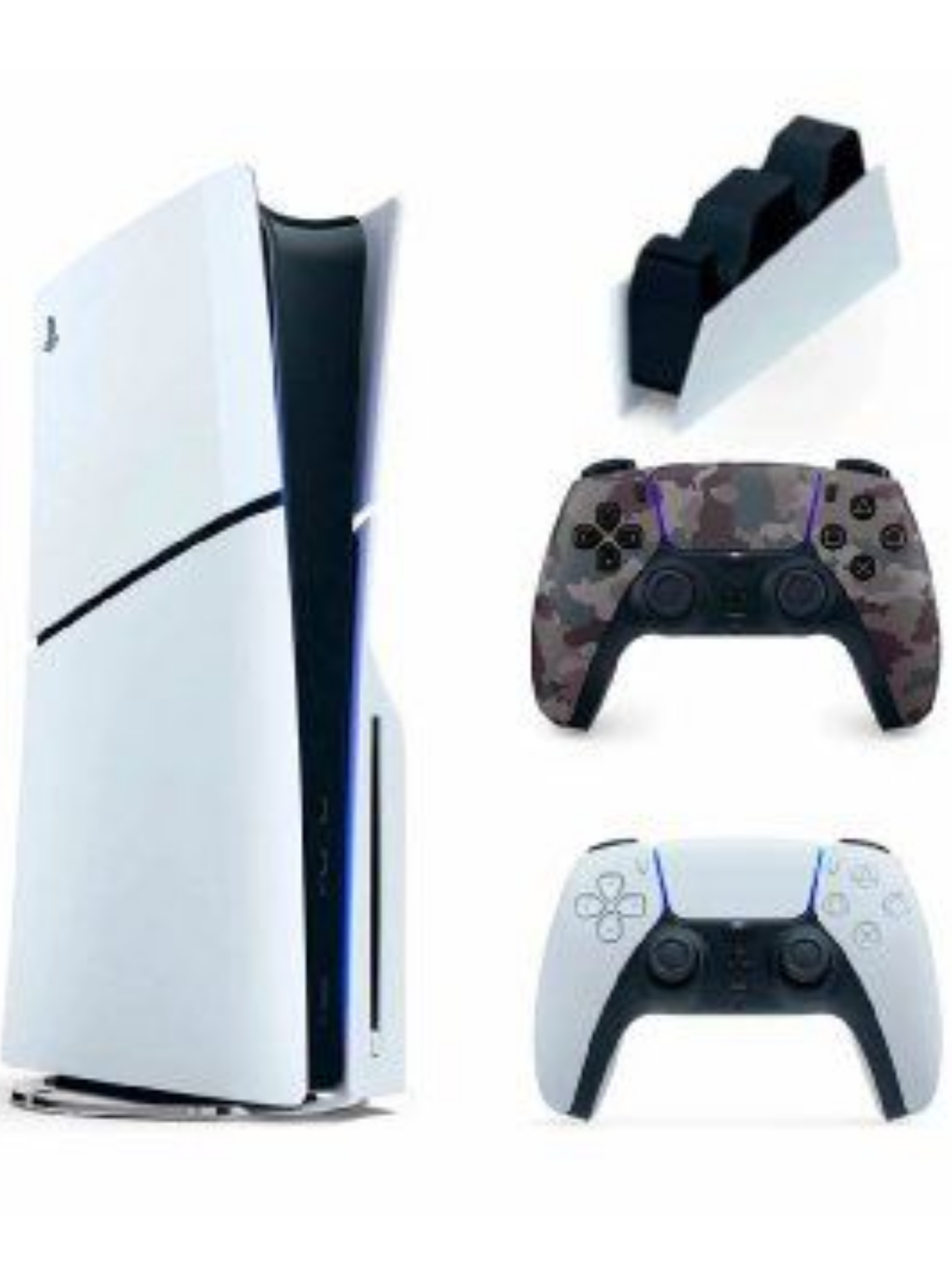 Игровая приставка Sony PlayStation 5 Slim, 1ТБ(с дисководом), 2й геймпад камуфляж + Зарядная станция Sony DualSense +ев. переход.