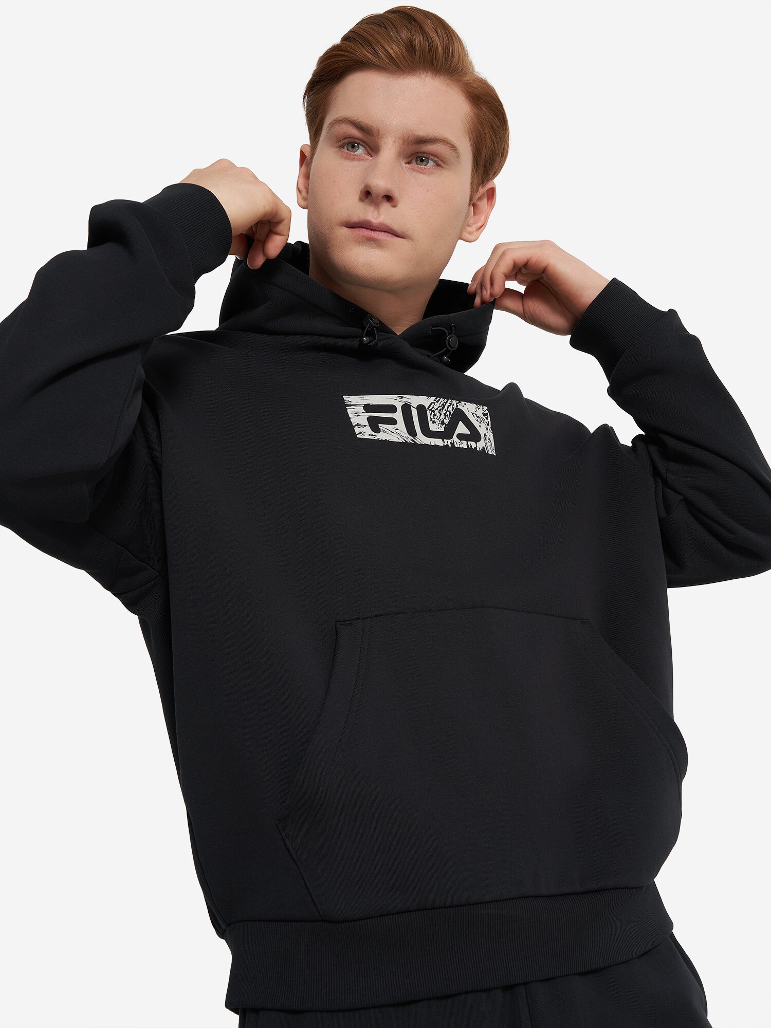 Худи Fila, размер 48-50, , черный