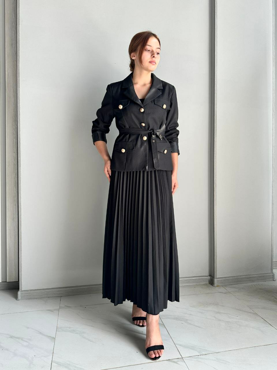 Костюм классический Zara Тёмно-синий, чёрный, размер L, чёрный