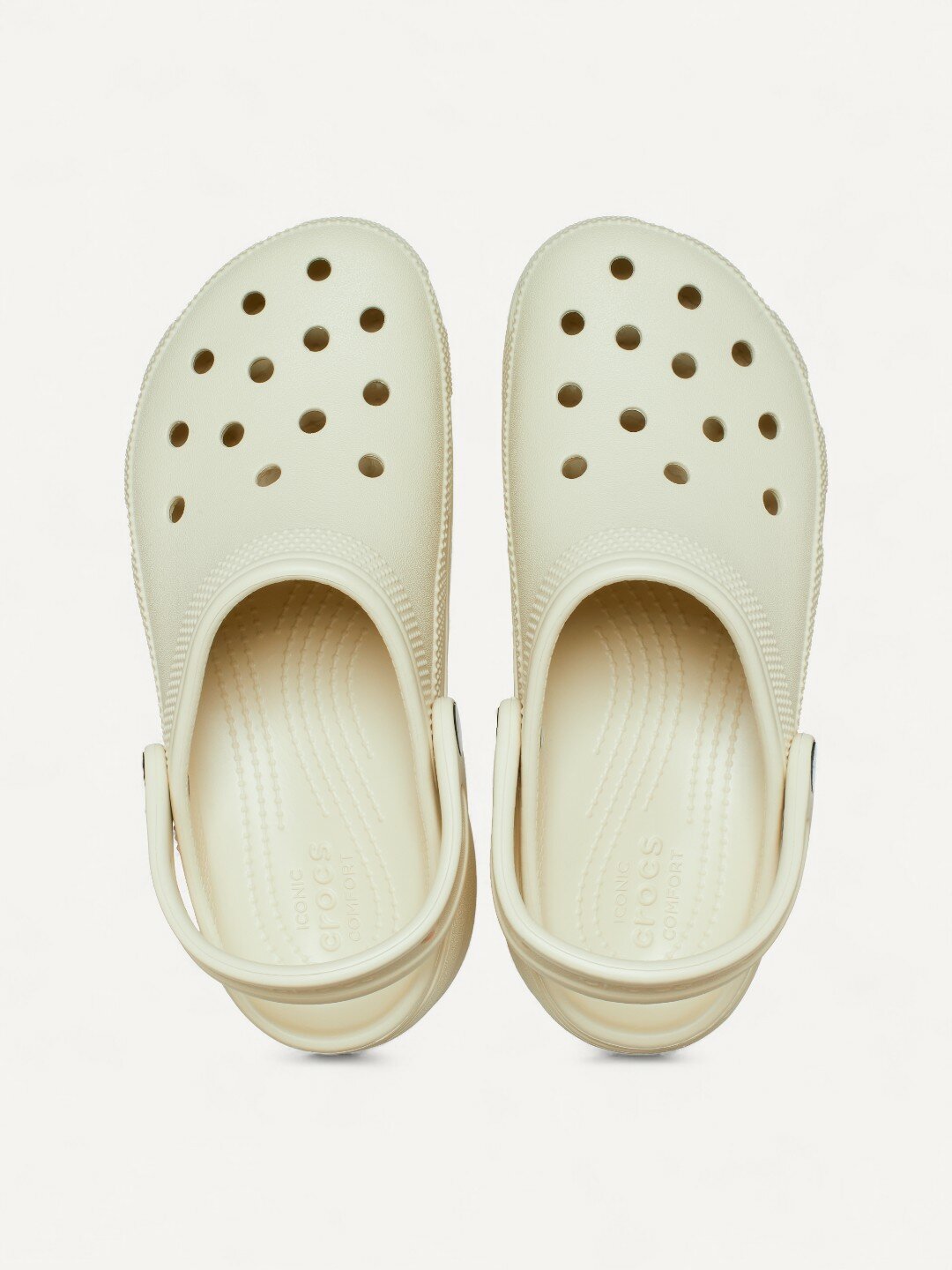 Сабо Crocs Classic Platform, размер m5/w7, бежевый — фото 1