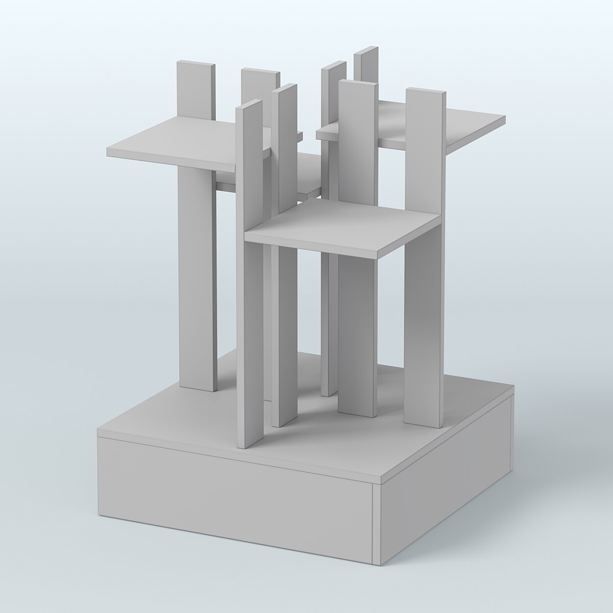 Стойка цветочница №4, Серый. Производство товара - компания ТОБ.