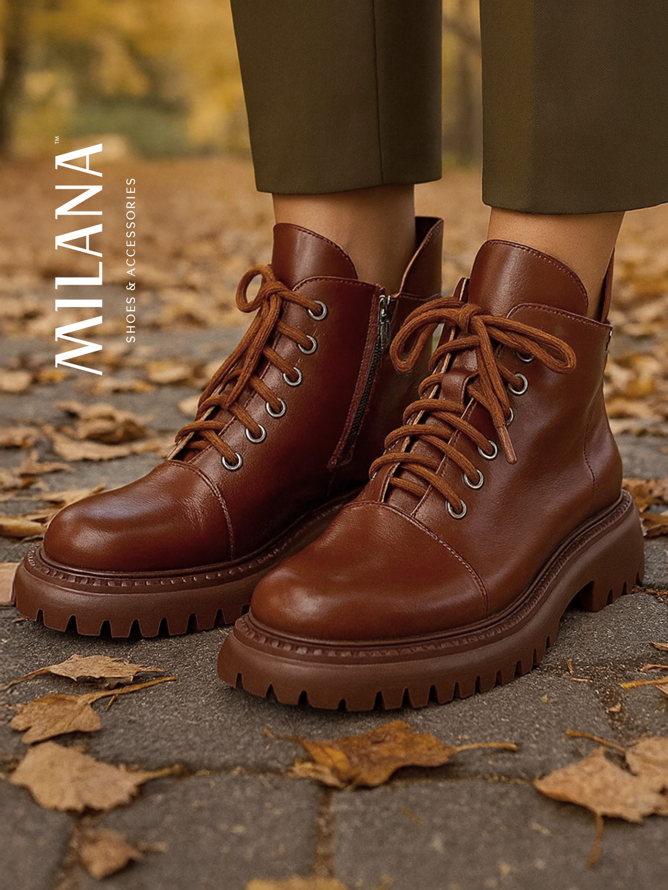 Ботинки Milana, размер 39, коричневый