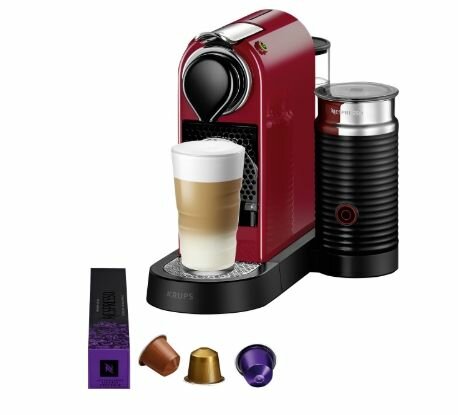 Капсульная кофемашина Krups Nespresso Citiz & Milk XN7615, красный