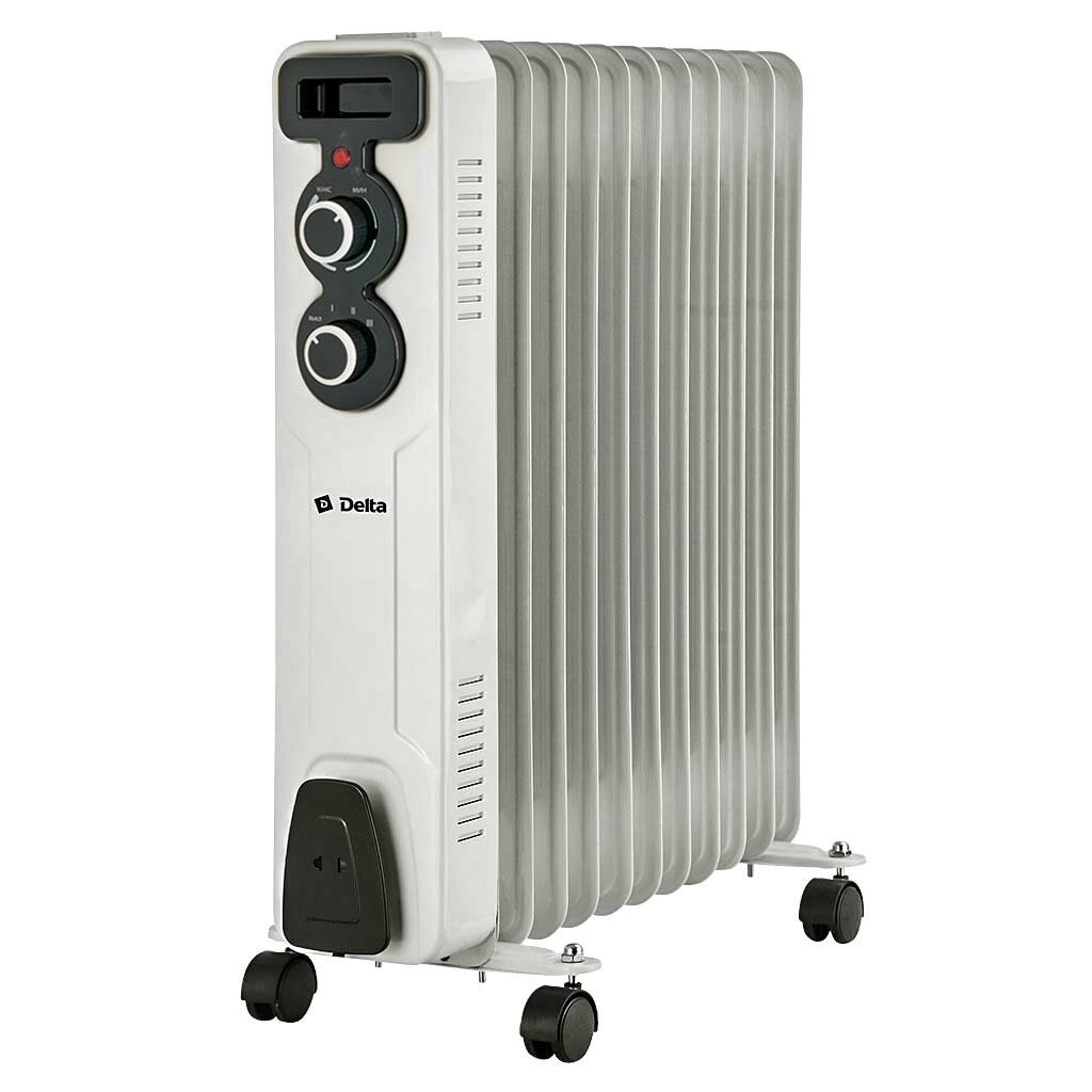 Обогреватель масляный Delta D11-11 2500Вт 11 секций светло-серый