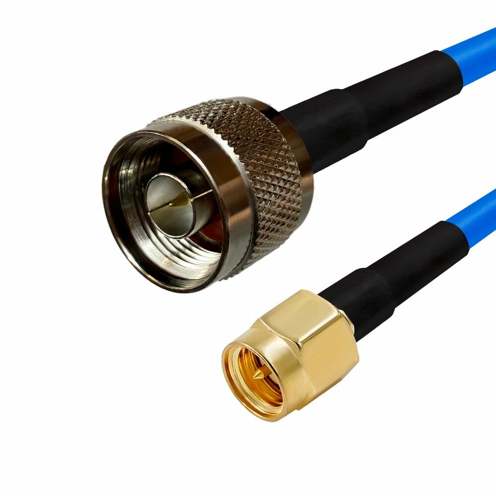 Кабельная сборка N-male - SMA-male 5 м. Кабель 5D-FB CU (медь)