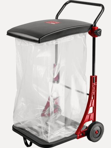 Изображение товара Тележка для сбора мусора, садовая WORTEX HRC 80, 80 литров (1334497)