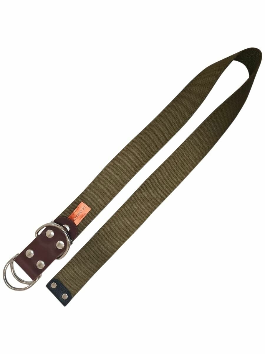 Ошейник прочный брезентовый, пряжка полукольца, длина 100см ширина 45мм