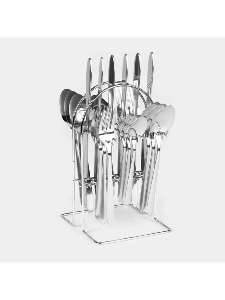 Органайзер для ножей, столовых приборов, сушилка для вилок, ложек (серый)