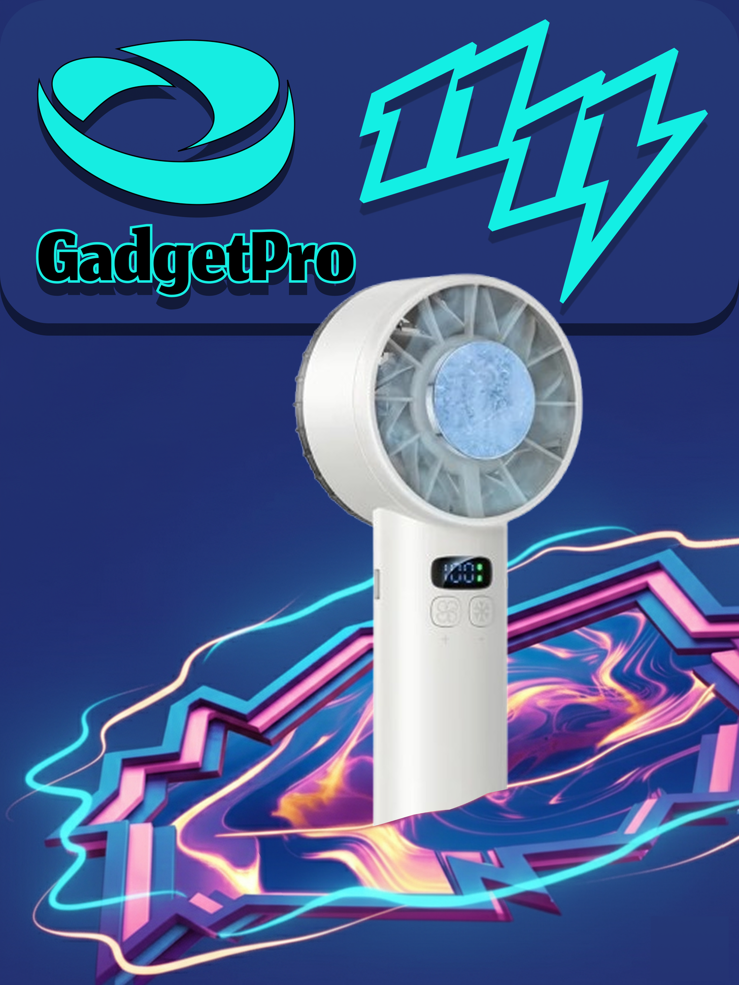 Портативный мини-вентилятор Yesido YF18, охлаждение до 16°C, 100 скоростей, 3600 мАч