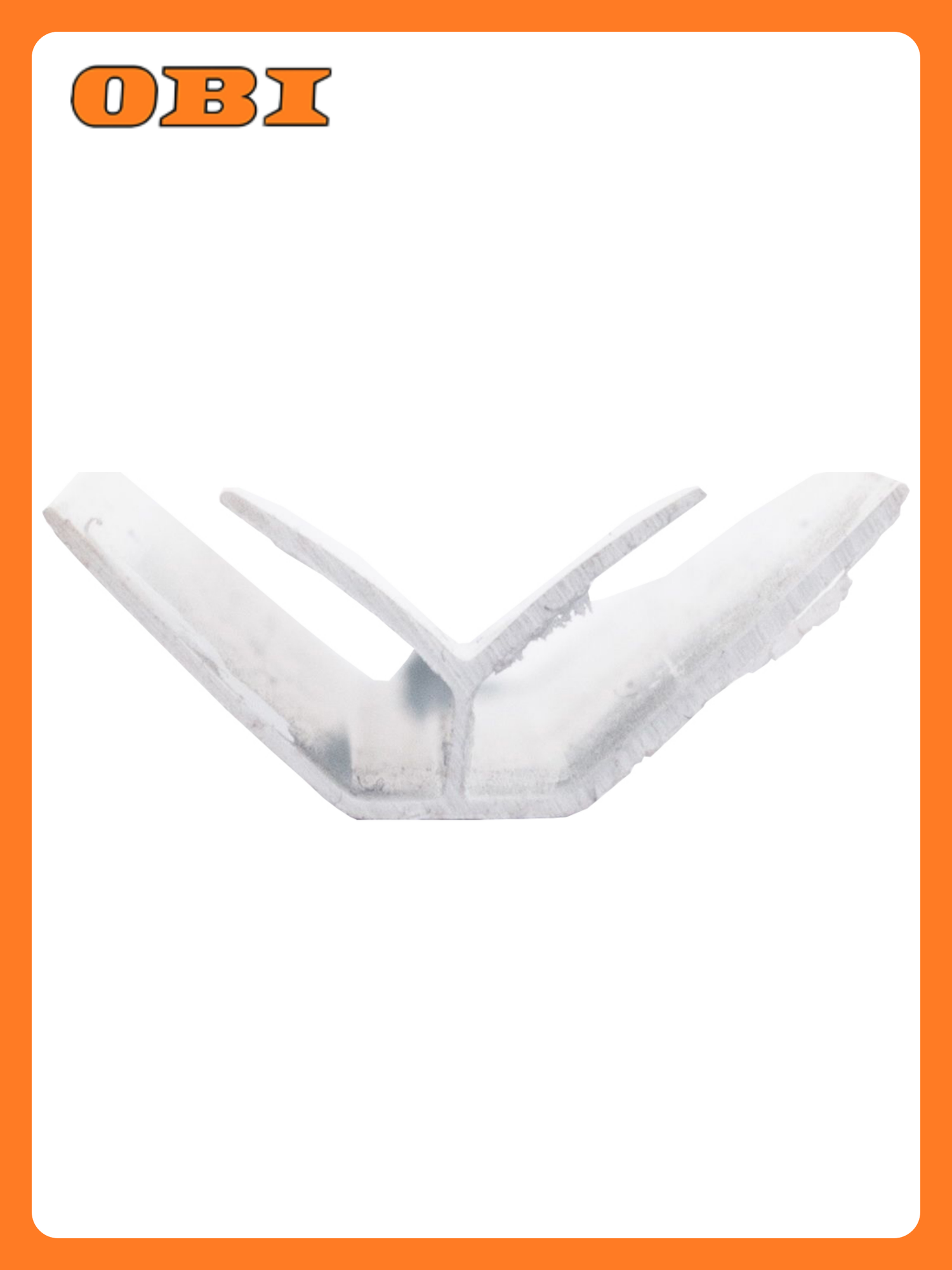 Угол внутренний для МДФ ДВП ПВХ панелей Н 00000154 белый 3000 мм