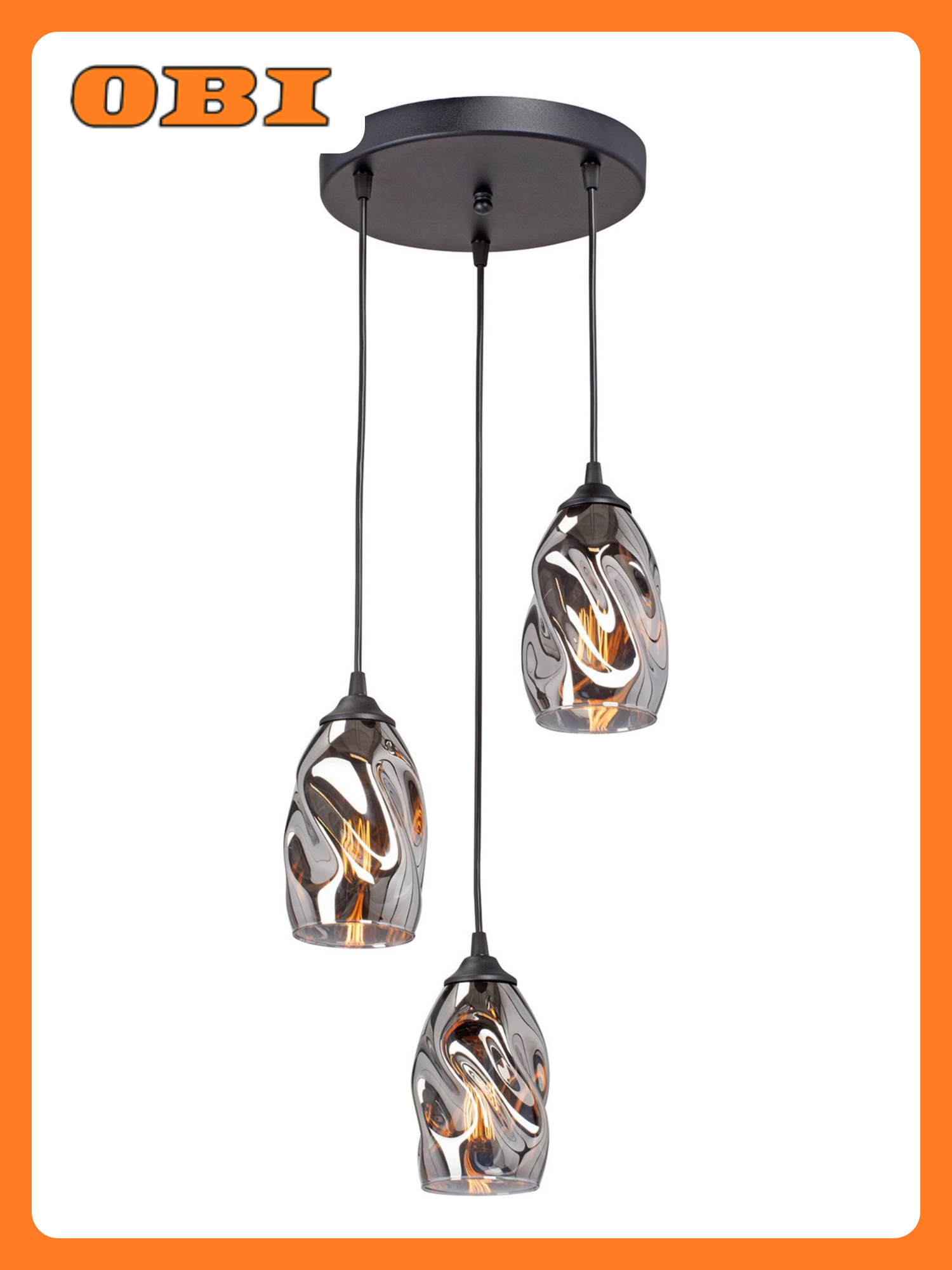 Подвесная люстра Vitaluce V3786-1/3S черная 3ХE27Х40Вт