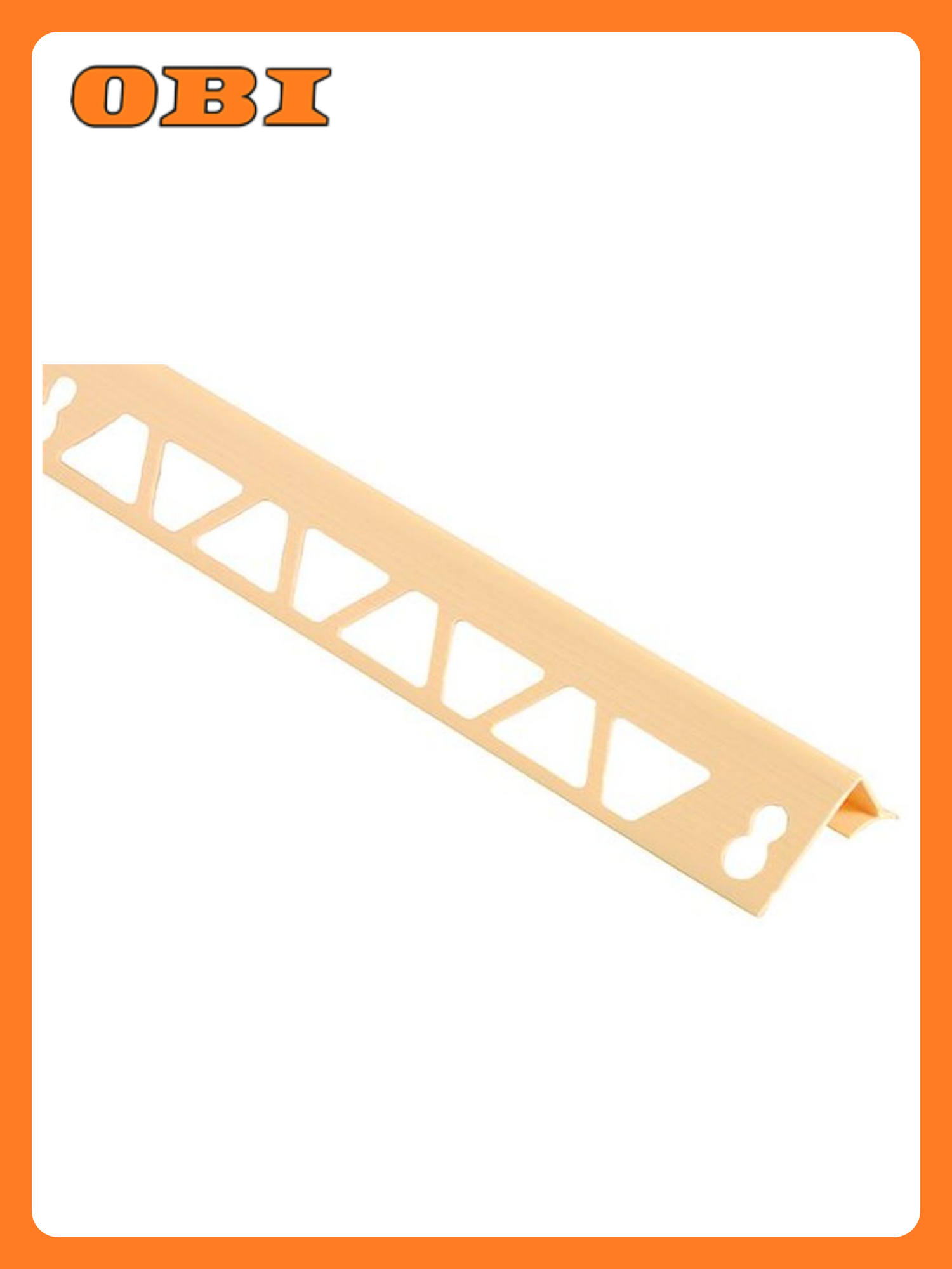 Угол для кафеля внутренний пластиковый слоновая кость 9-10 мм 25 м 1шт