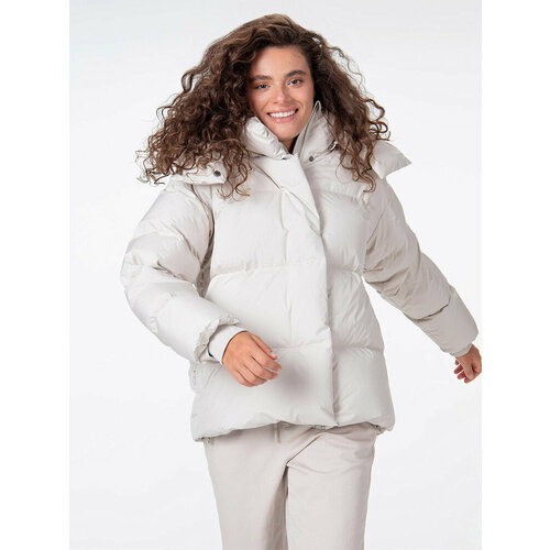 фото Пуховик streetbeat jacket winter, размер m, бежевый