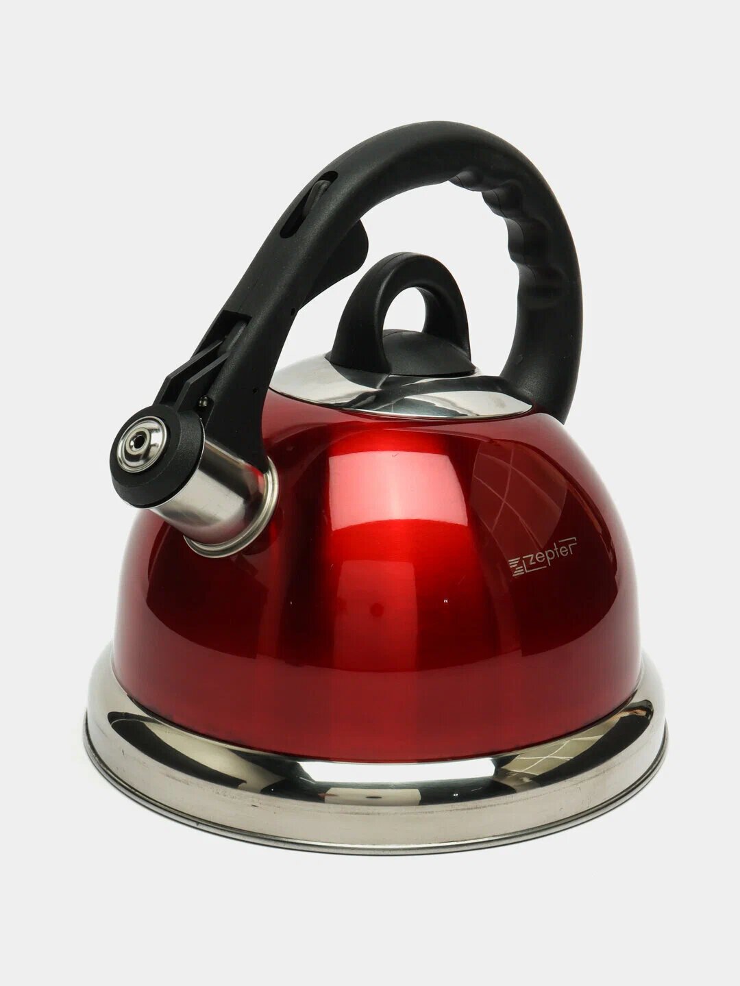 Чайник металлический, со свистком для всех видов плит, 3,5 л — фото 1