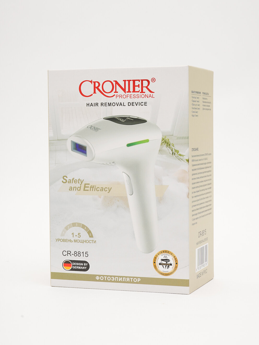 Фотоэпилятор Cronier, лазерный, с охлаждением, для домашнего использования — фото 1