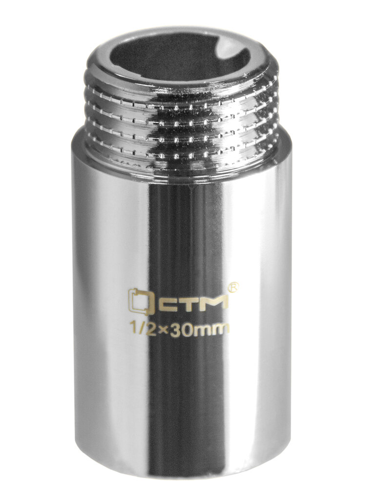 Удлинитель CTM CREMF030, латунь, никелированный, резьба ½", 30мм — фото 1