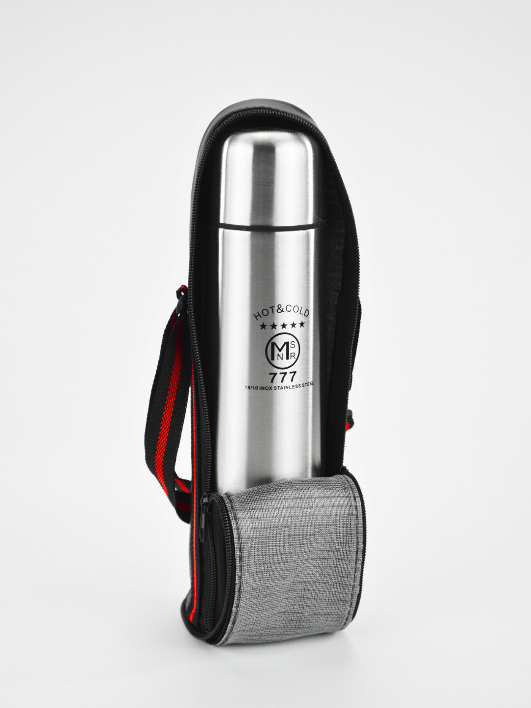 Термос c кожаным чехлом, "777", 350 мл — фото 1